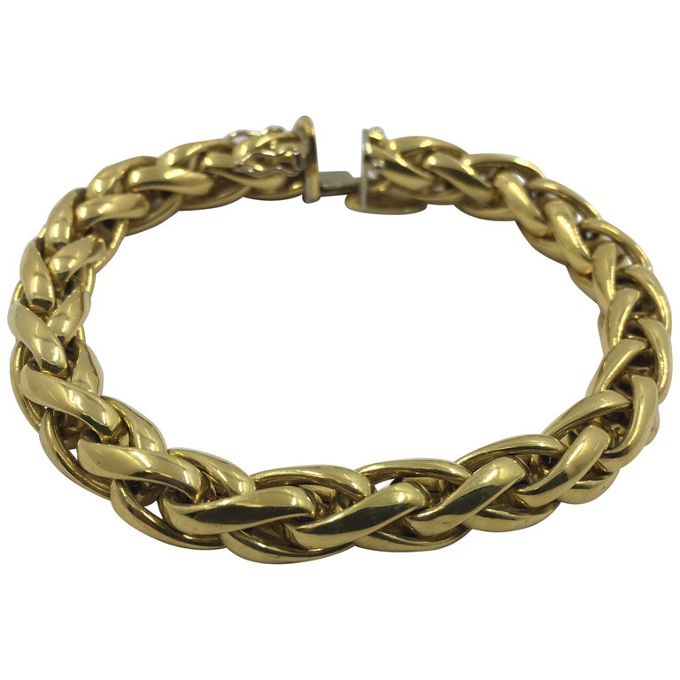 18 Karat Gold Bracelet at 1stDibs | barbada bracelet