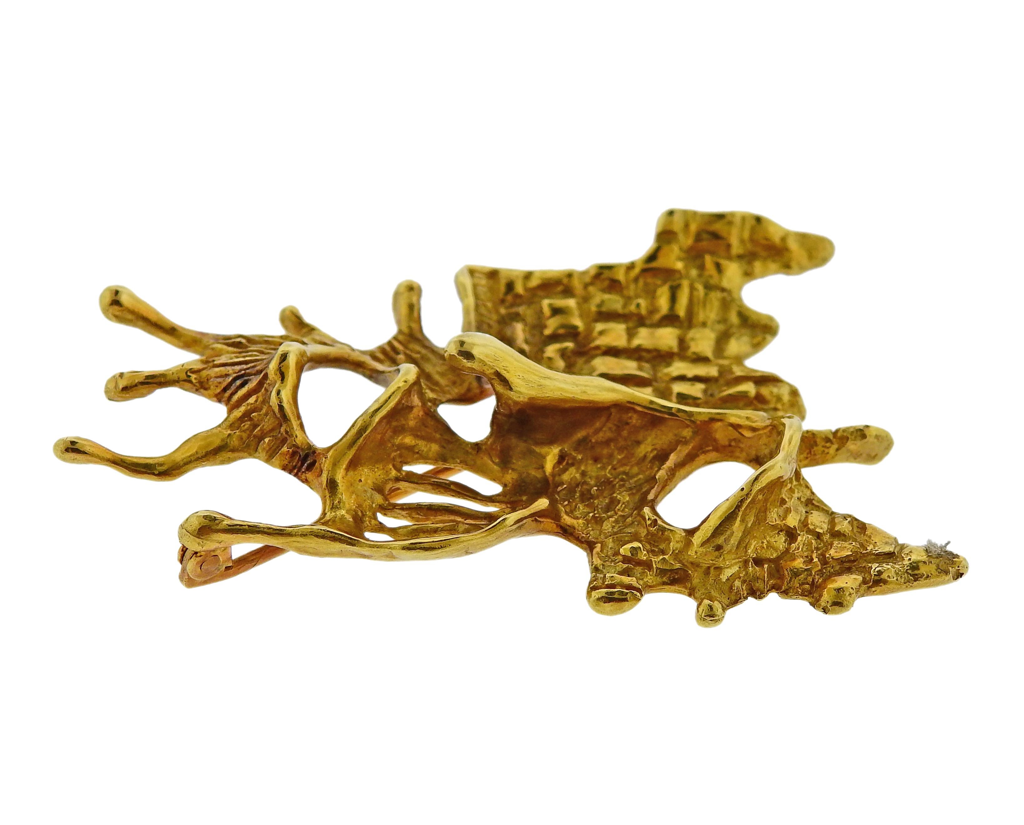 gold brooch price