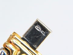 18 Karat Gold Byzantine Deco Link Necklace Two-Toned