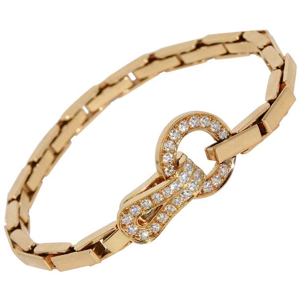 18 Karat Gold, Cartier Diamond Bracelet, Bangle, 