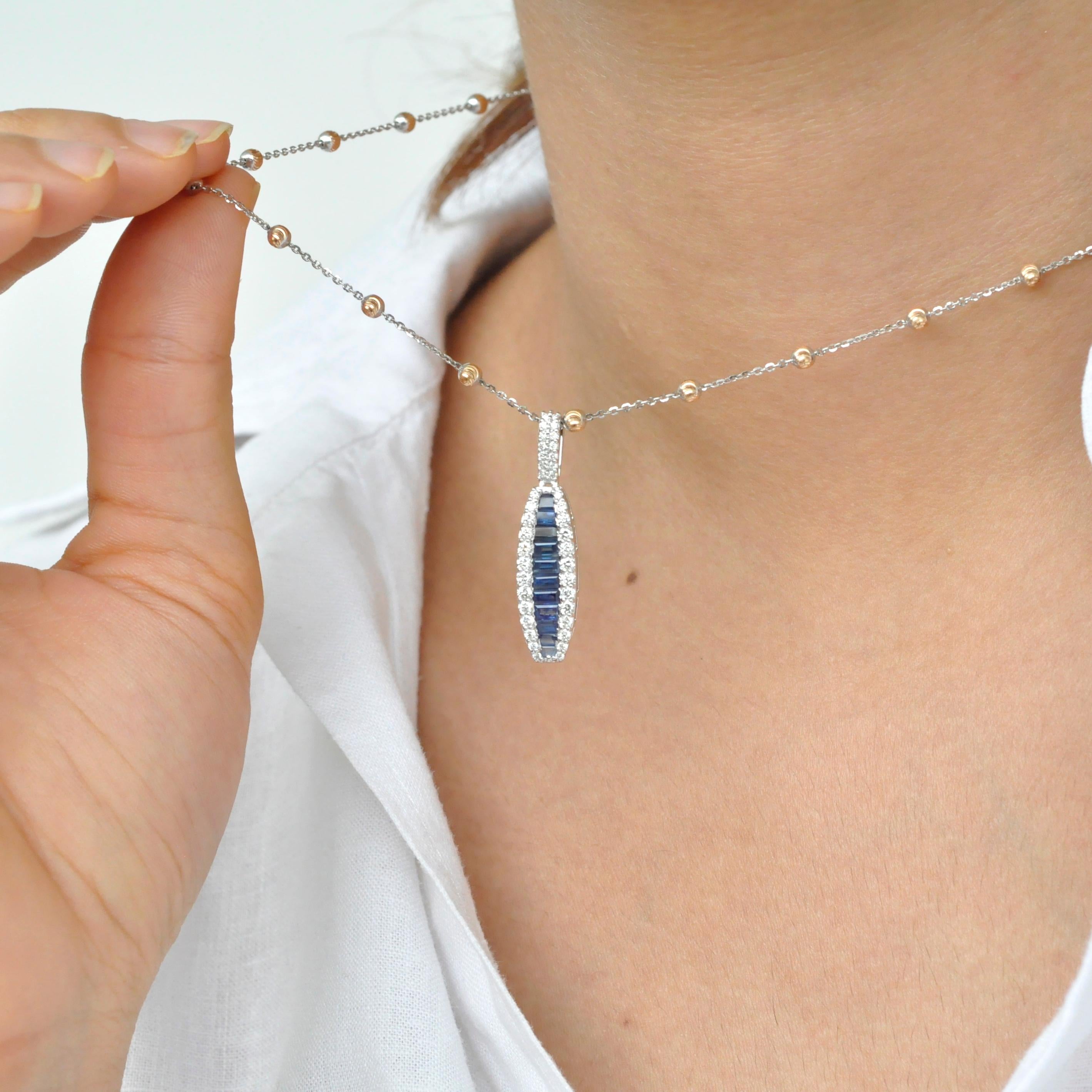 channel setting pendant