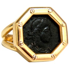 constantino ring 18 Karat Gold Constantino Coin Ring