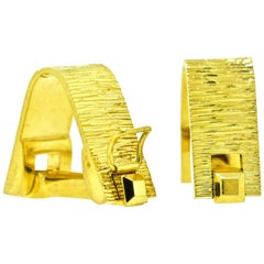 18 Karat Gold Cufflinks, circa 1955