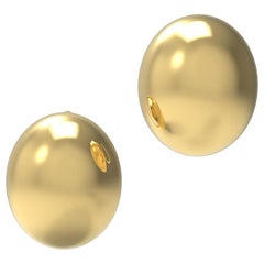 22 Karat Gold Cupola Earrings by Romae Jewelry Inspired by Ancient Roman Designs
