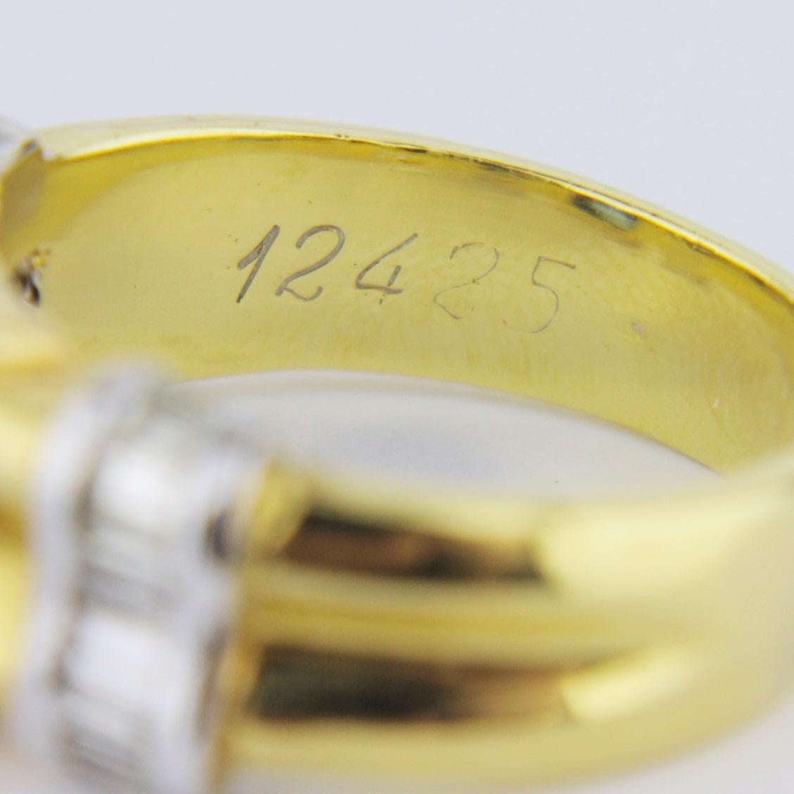 Ring aus 18 Karat Gold, Diamant und Saphir im Zustand „Gut“ im Angebot in Brisbane, QLD