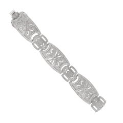 Bracelet de diamants avec plus de 14 carats de diamants blancs