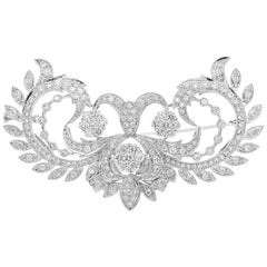 18 Karat Gold Diamond Brooch