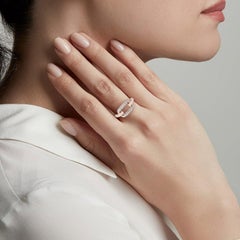 18 Karat Gold Diamond Chain Link Ring