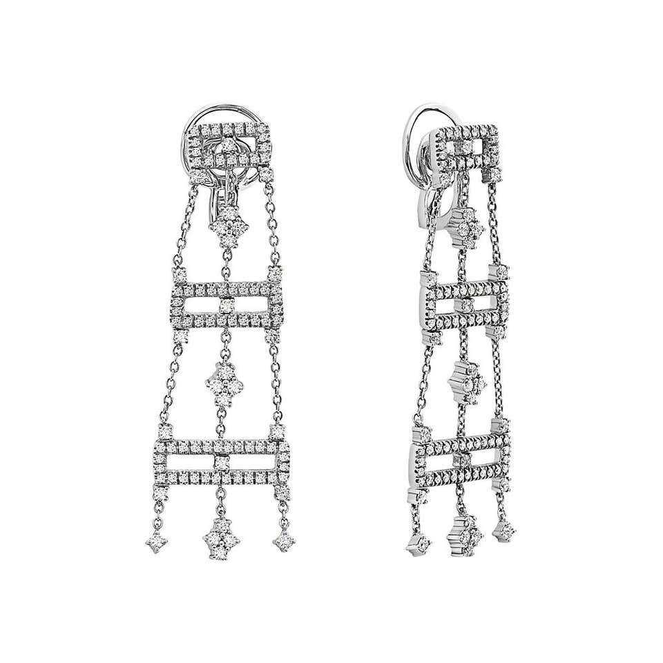Diamond, Pearl and Antique Chandelier Earrings - 1,721 For Sale at ...