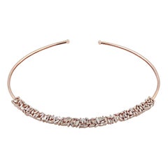 18 Karat Gold Diamant-Choker-Halskette