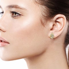 18 Karat Gold Diamond Constellation Stud Earrings