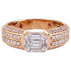 18 Karat Gold Diamond Engagement Ring