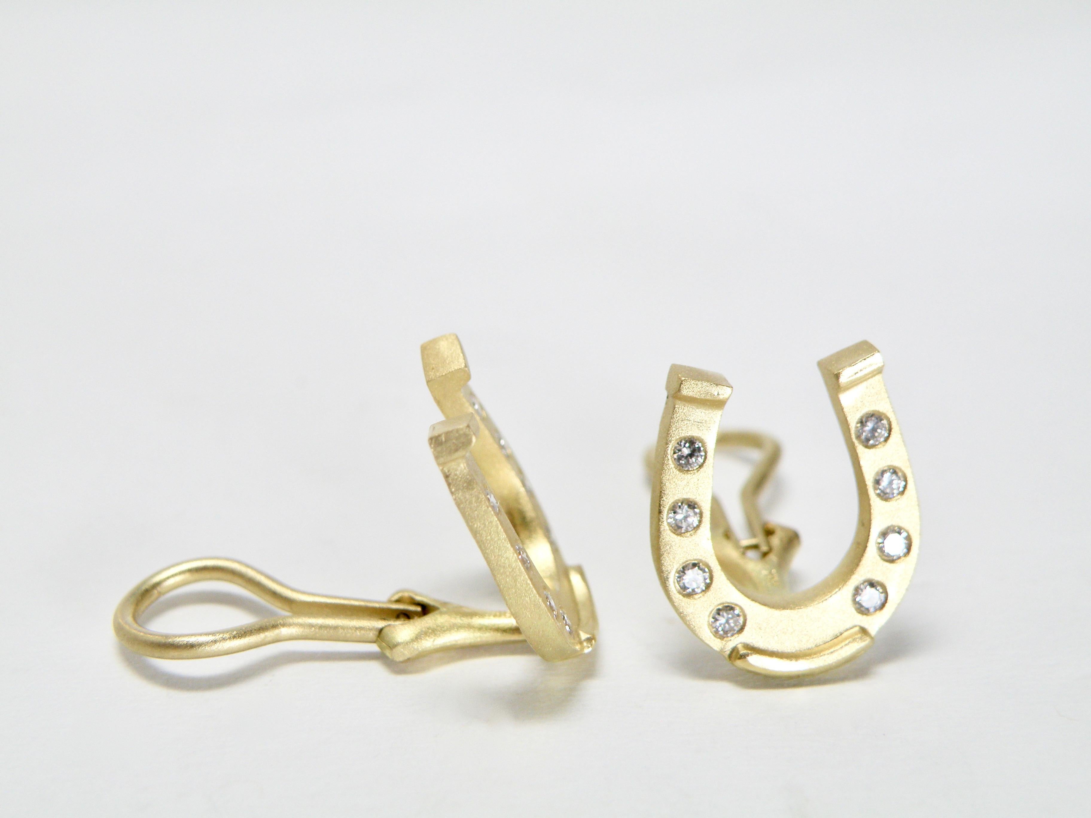 mens horseshoe earrings