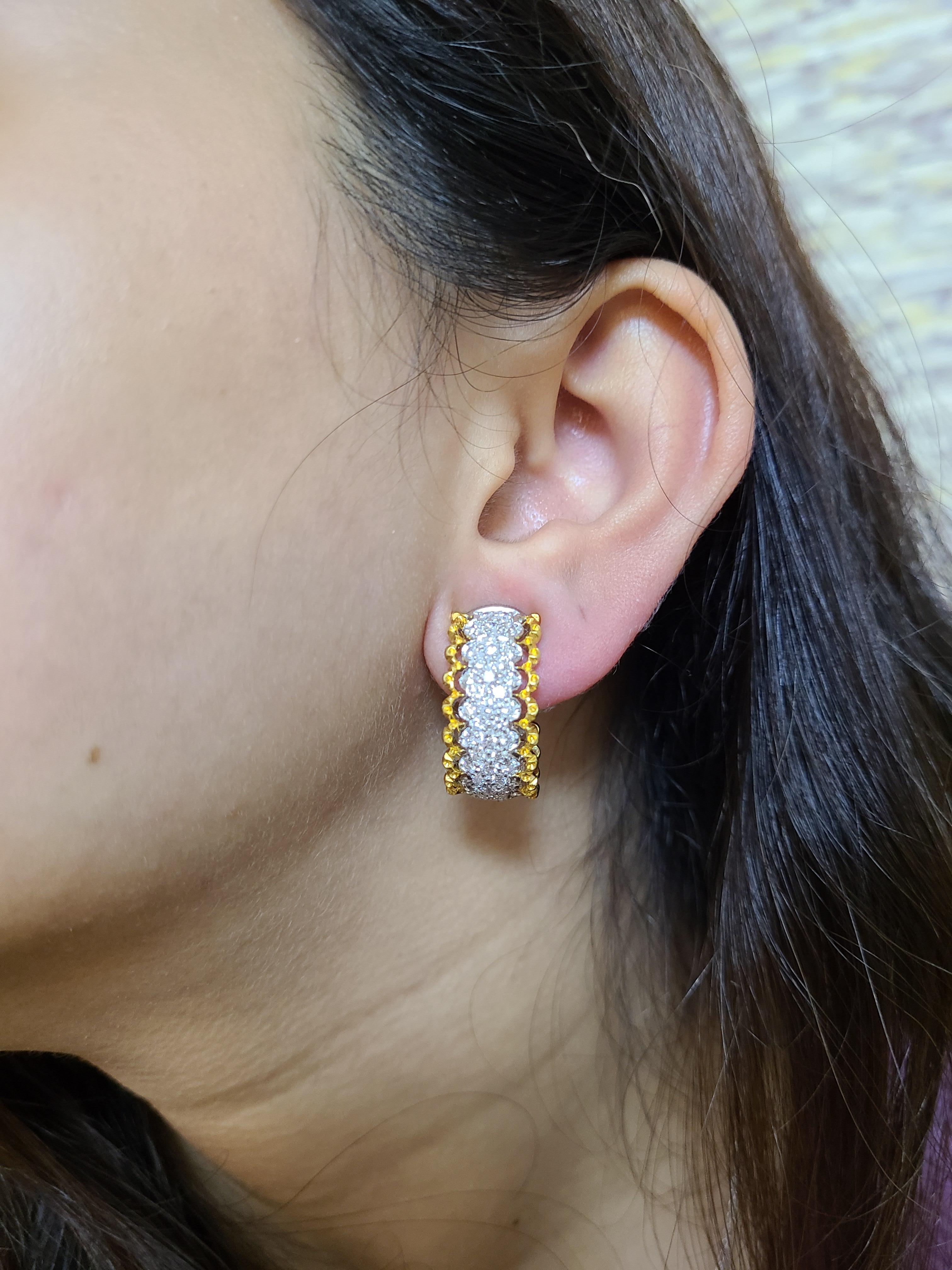 loop diamond earrings