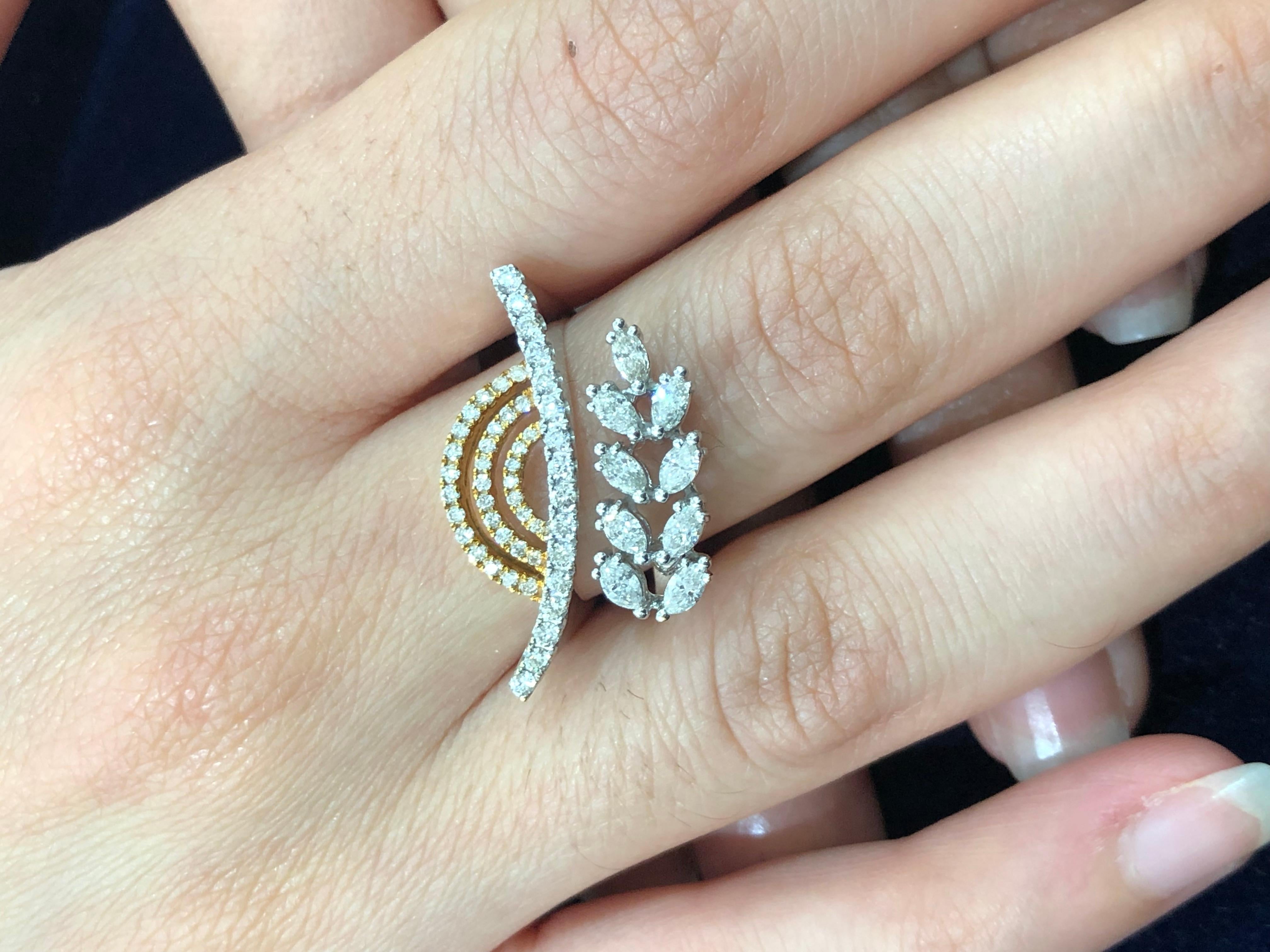 Diamonds - 1.03 Carat
18kt Gold -7.909 grams
Ref No - DR-FDG
 
Nothing like twinkling diamonds around that finger to make a stylish statement.