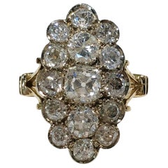 Antique 18 Karat Gold Diamond Ring