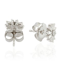Clous d'oreilles en or 18 carats et diamants