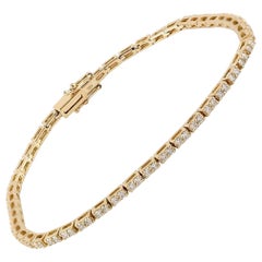 Bracciale tennis con diamanti in oro 18 carati