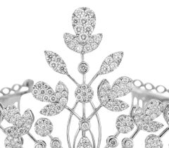 18 Karat Gold Diamond Tiara and Necklace