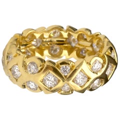 Used 18 Karat Gold Diamond Wedding Ring