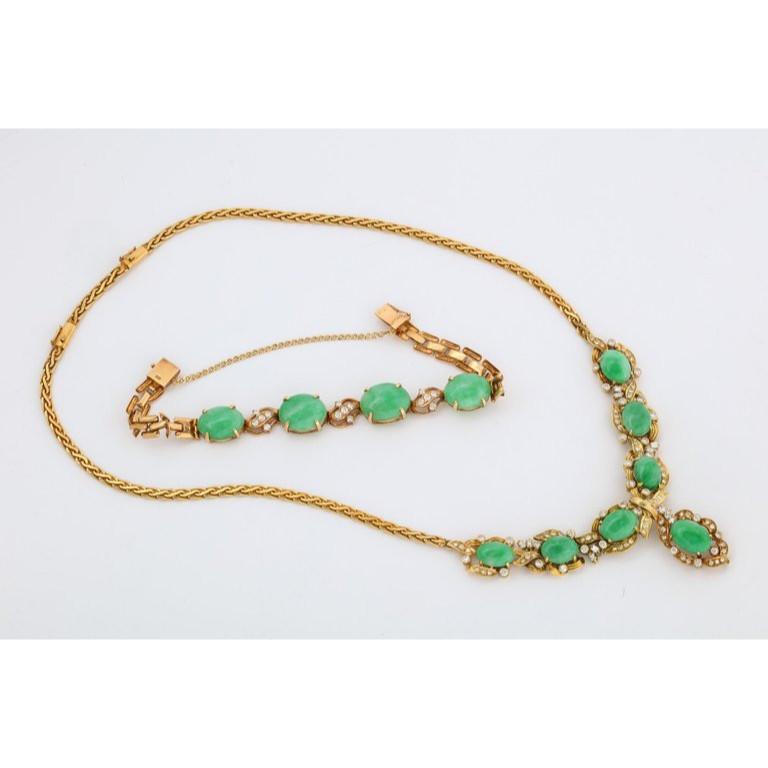 jade necklace designs in gold
