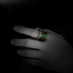18 Karat Gold Diamonds Scarab Cocktail Ring