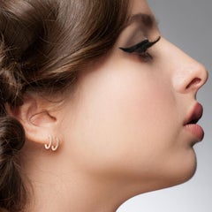 18 Karat Gold Double Ear Cuff Diamond Earrings