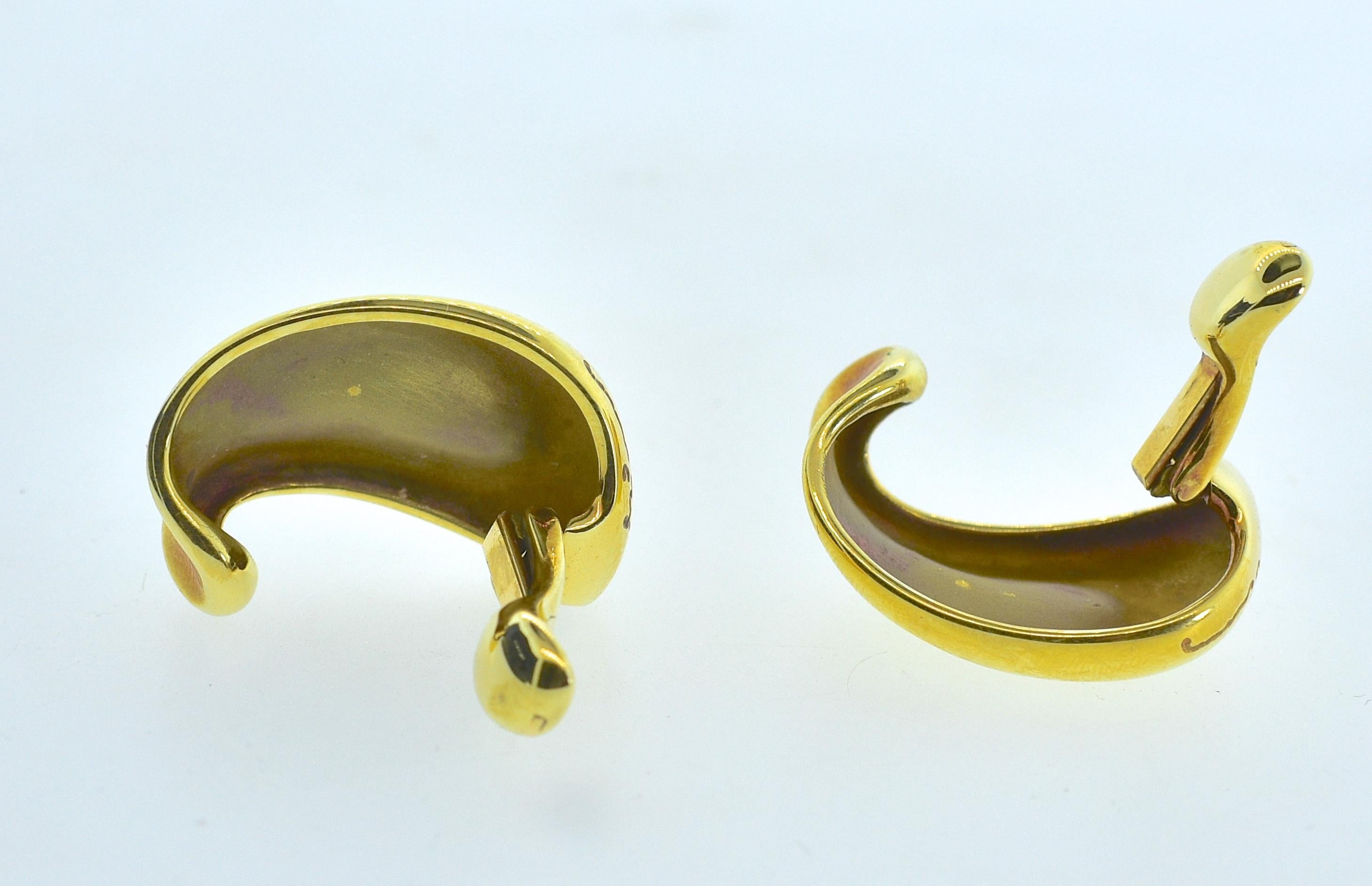 Women's or Men's 18 Karat Gold Earrings by Minas