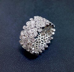 18 Karat Gold Eleganter Diamantring mit Diamanten