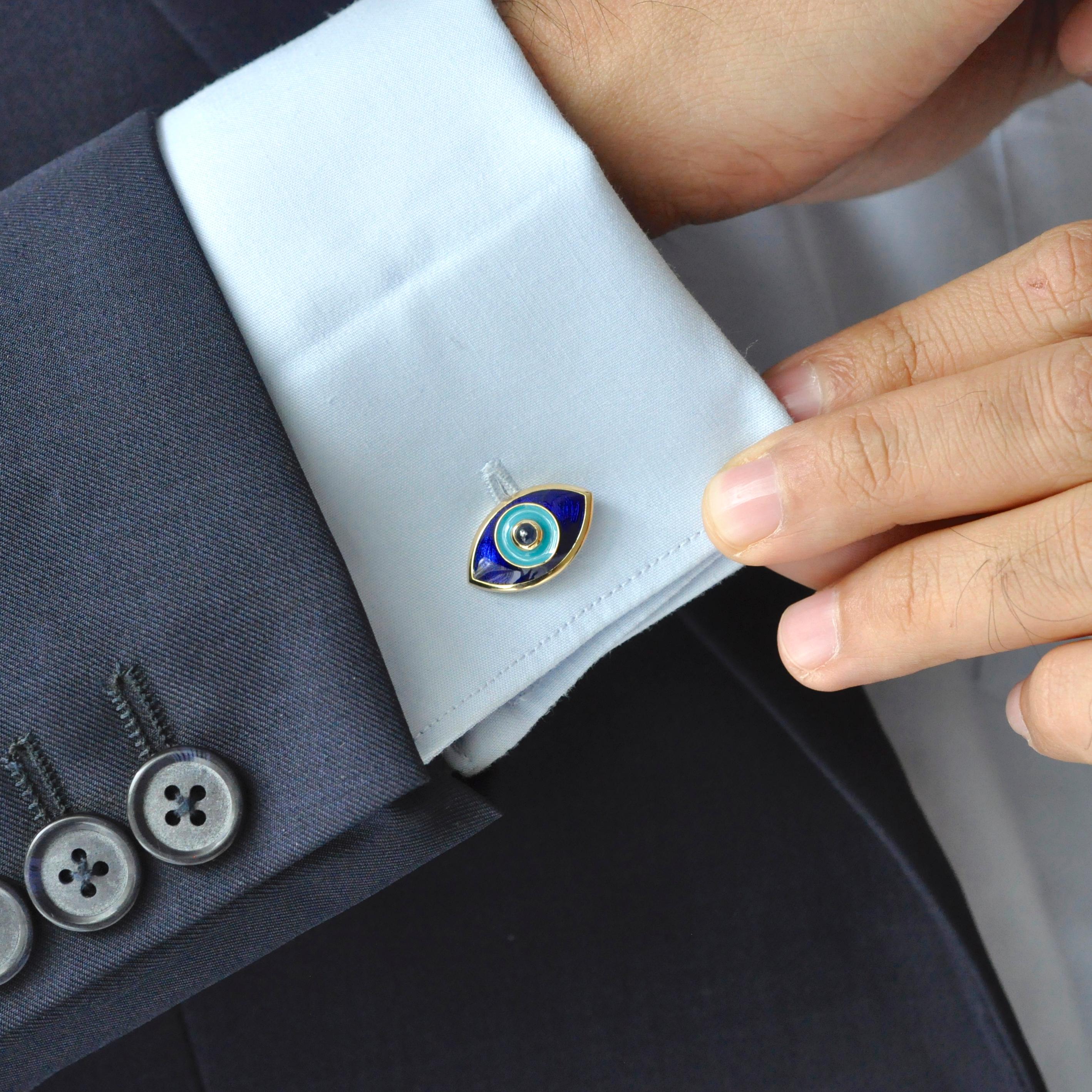 evil eye cufflinks