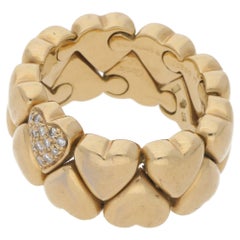 18 Karat Gold Expanding Cartier Heart Ring