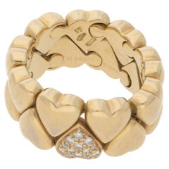 18 Karat Gold Erweiterbarer Cartier-Herzring