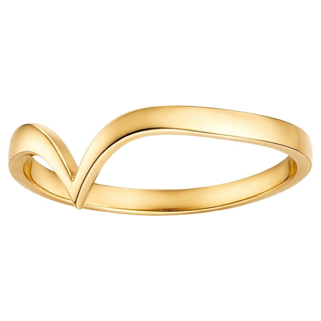 18 Karat Gold Fabri Stackable Ring For Sale