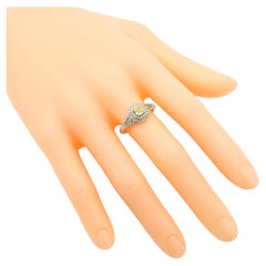 18 Karat Gold Fancy Yellow Diamond and White Diamond Double Cluster Ring