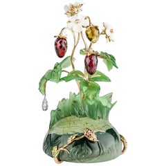 18 Karat Gold Blume Miniatur-Precious Berries von MOISEIKIN