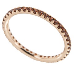 18 Karat Gold and Garnet Eternity Ring