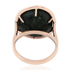 18 Karat Gold Geode Diamond Ring One of a Kind