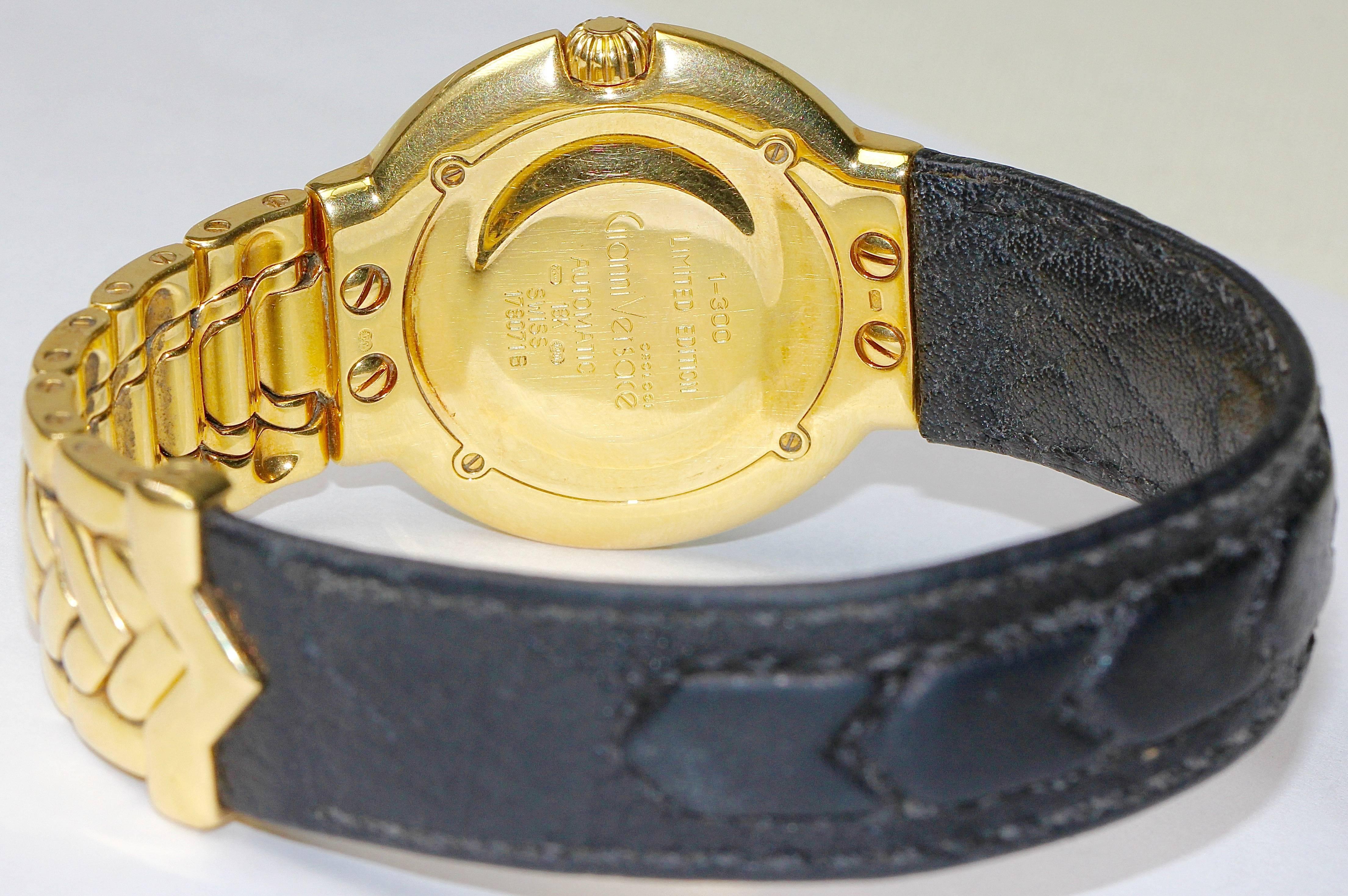 18 Karat Gold Gianni Versace '035' Automatic Wristwatch, Limited