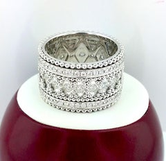 18 Karat Gold Granulata Style Diamond Ring
