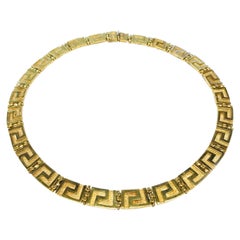 Collier de méandre grec en or 18 carats