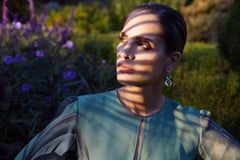 18 Karat Gold & Green Amethyst Crown Earrings