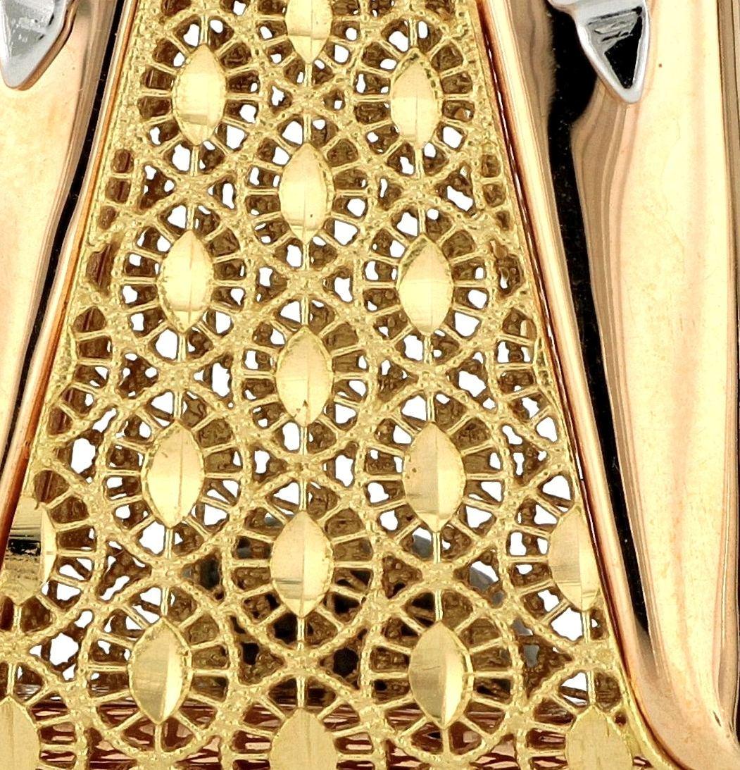 18 Karat Gold Handtasche Anhänger mit Halskette Damen im Angebot