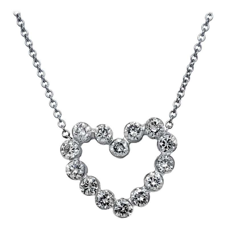 Invisible Set Diamond Necklace For Sale (Free Shipping) at 1stDibs