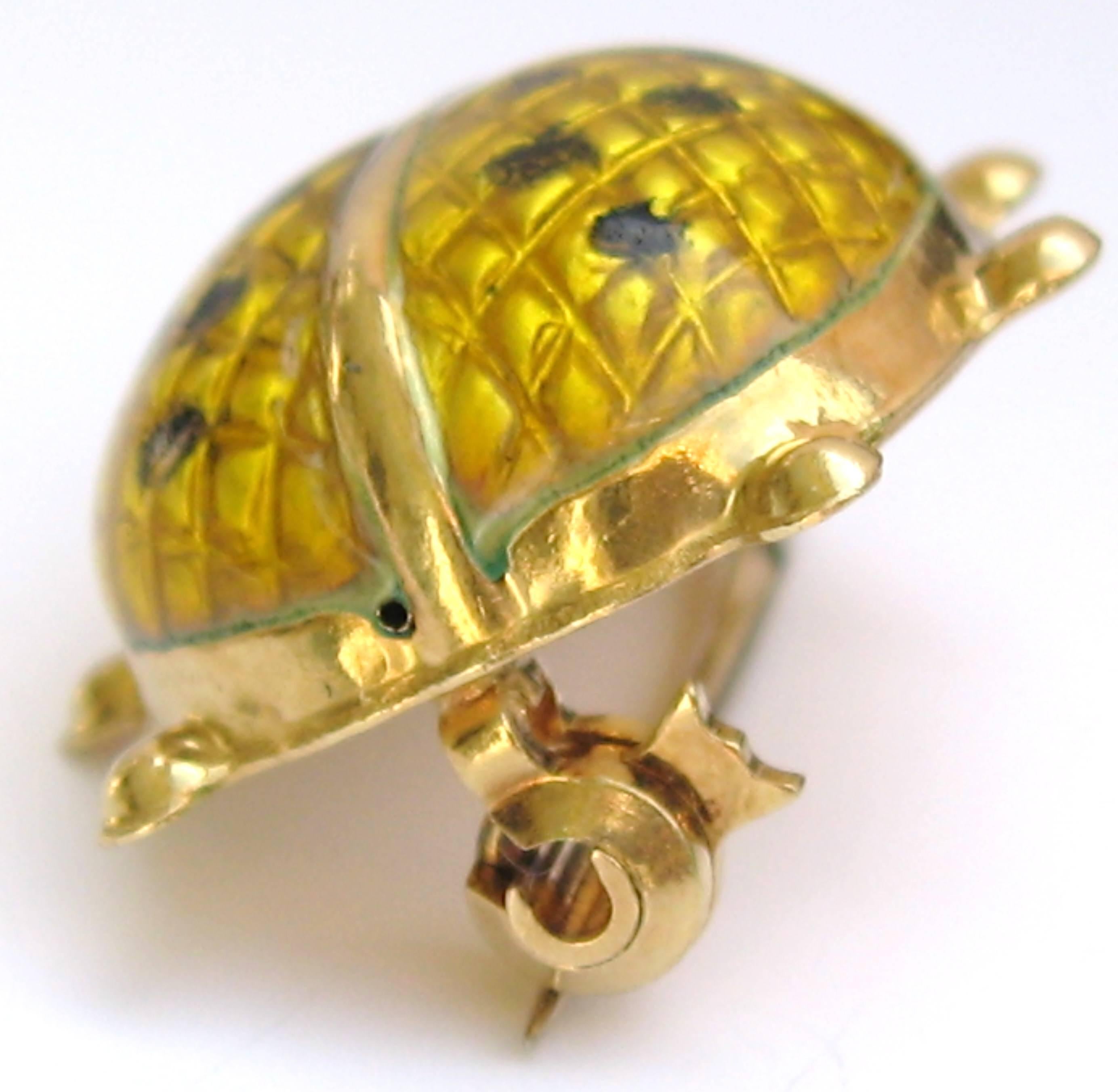 gold lady bug