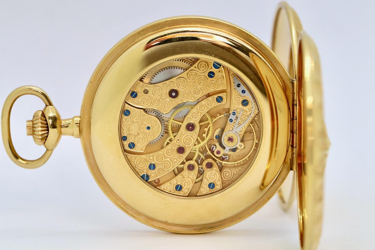 18 Karat Gold limited IWC Pocket Watch, Scarabaeus by Ernst Fuchs, Ref. 5420 For Sale 7