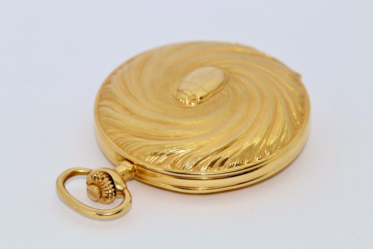 Montre de poche IWC limitée en or 18 carats Scarabaeus par Ernst Fuchs, réf. 5420 Unisexe en vente