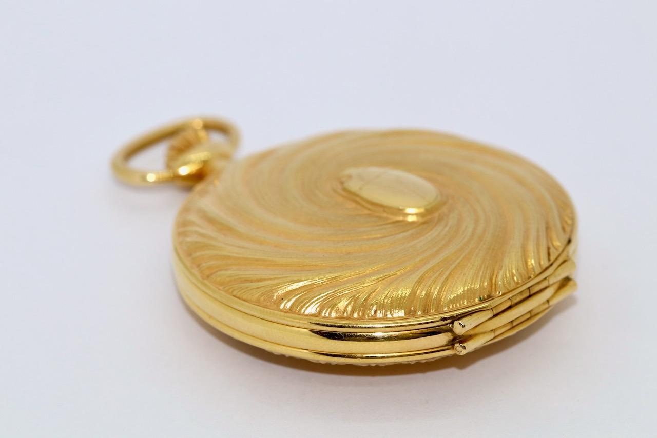 Montre de poche IWC limitée en or 18 carats Scarabaeus par Ernst Fuchs, réf. 5420 en vente 1