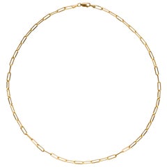 18 Karat Gold Link Chain Necklace