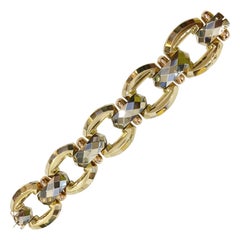 Retro 18 Karat Gold Links Bracelet