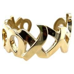 18 Karat Gold "Love and Kisses" Cuff Bangle by Paloma Picasso for Tiffany & Co.